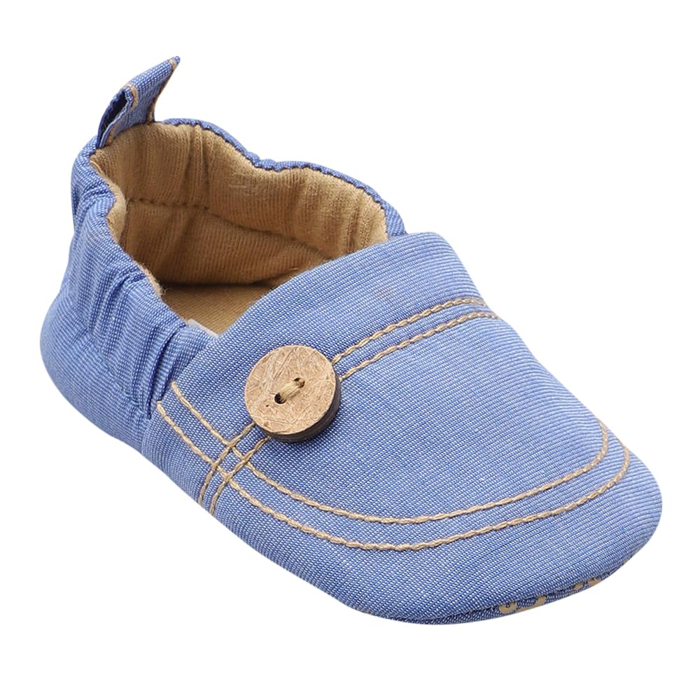 Hopscotch Baby Boys and Baby Girls Cotton Booties in Blue Color, UK:3 (IVE-3408562) (B09PBT59Q5) Amazon Price History, Amazon Price Tracker