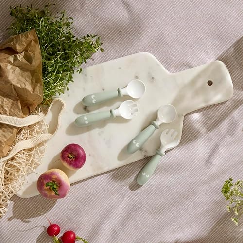 Miniatura 2 de Baby BABYBJÖRN - Cuchara y tenedor verde Powder