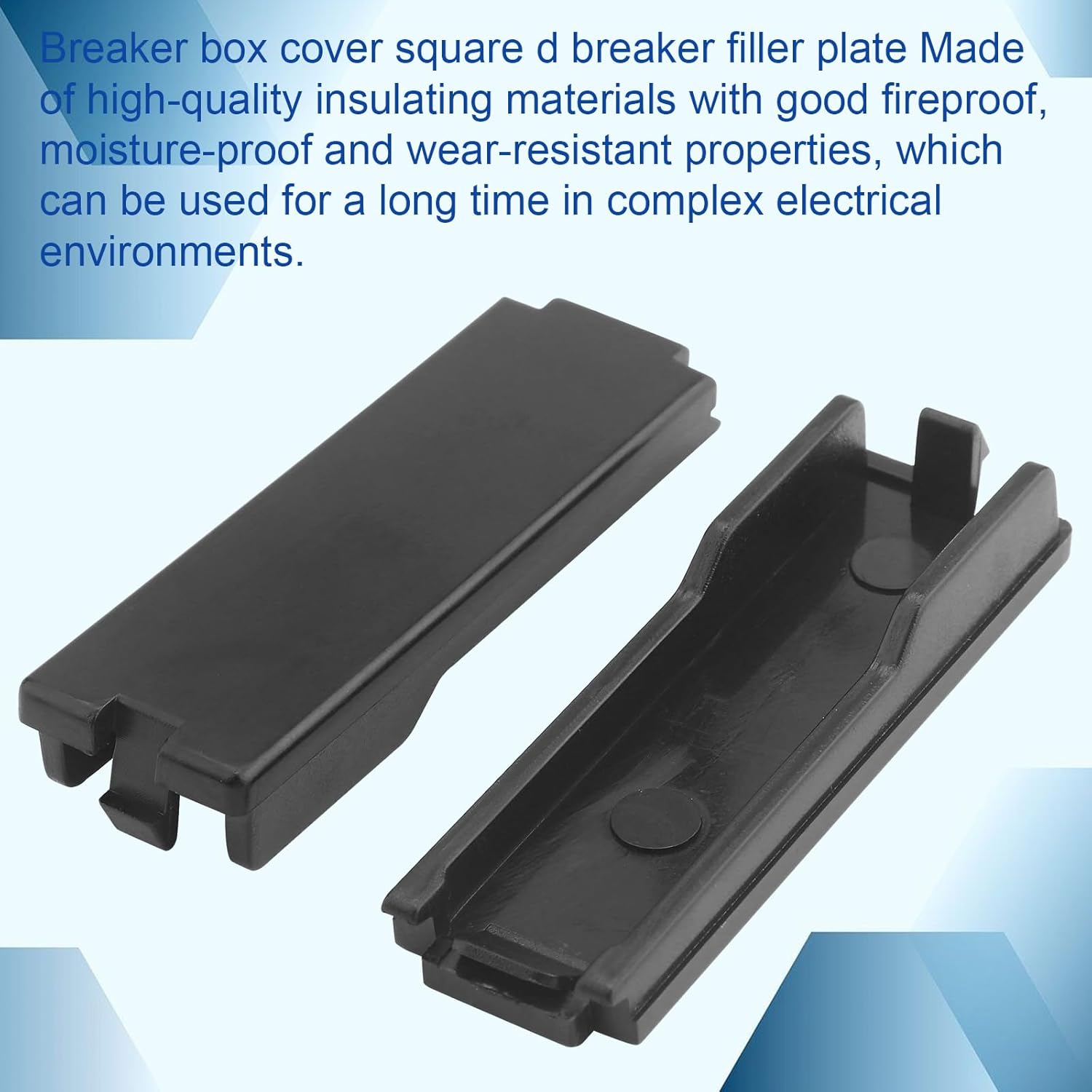 Breaker Filler Plate for Eaton Cutler Hammer Circuit Breaker Panel Cover, CHFPP Breaker Panel Blanks for 0.7 Inch Circuit Breaker Filler Square D, (with Electrical Panel Label Stickers) 10-Pack