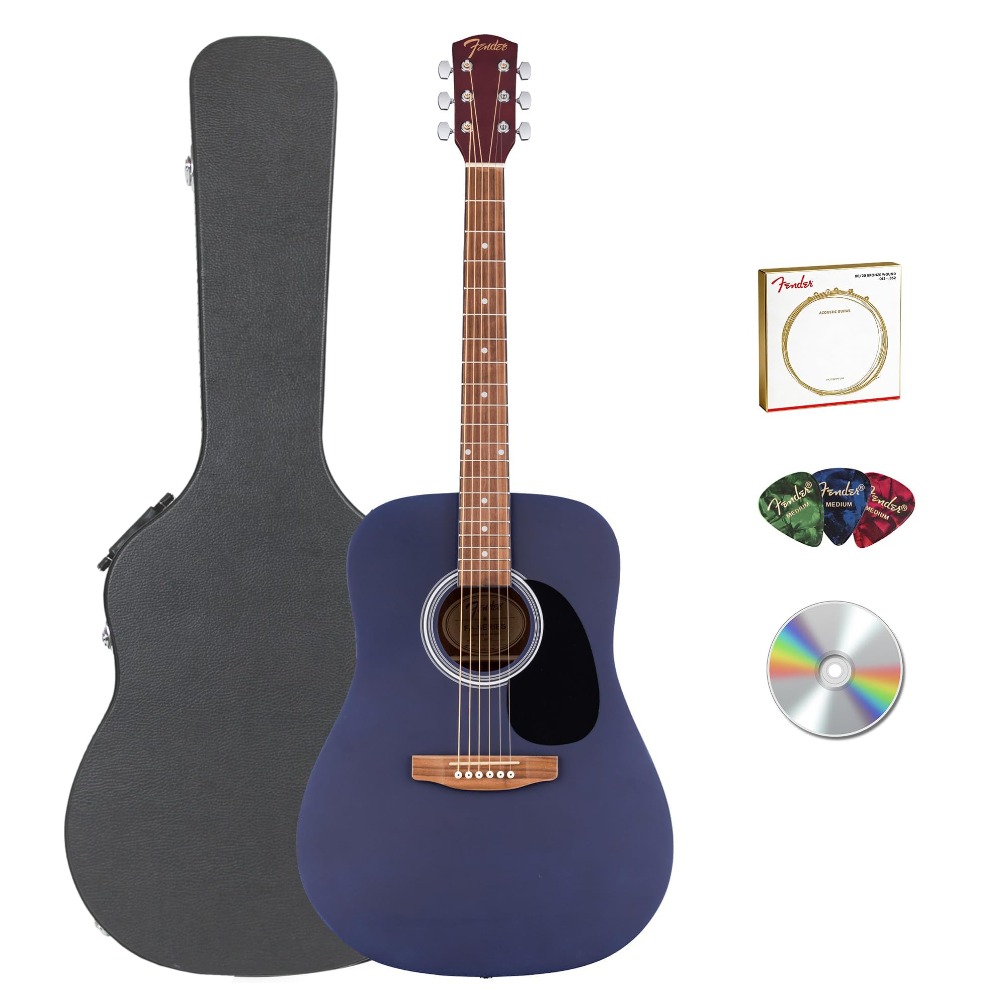 Amazon.com: Fender FA Series Dreadnought Acoustic Guitar - Saphire