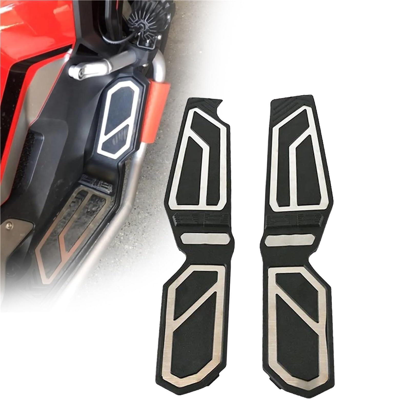Repose-pieds XADV 750 anti-vibrations pédale antidérapante en aluminium