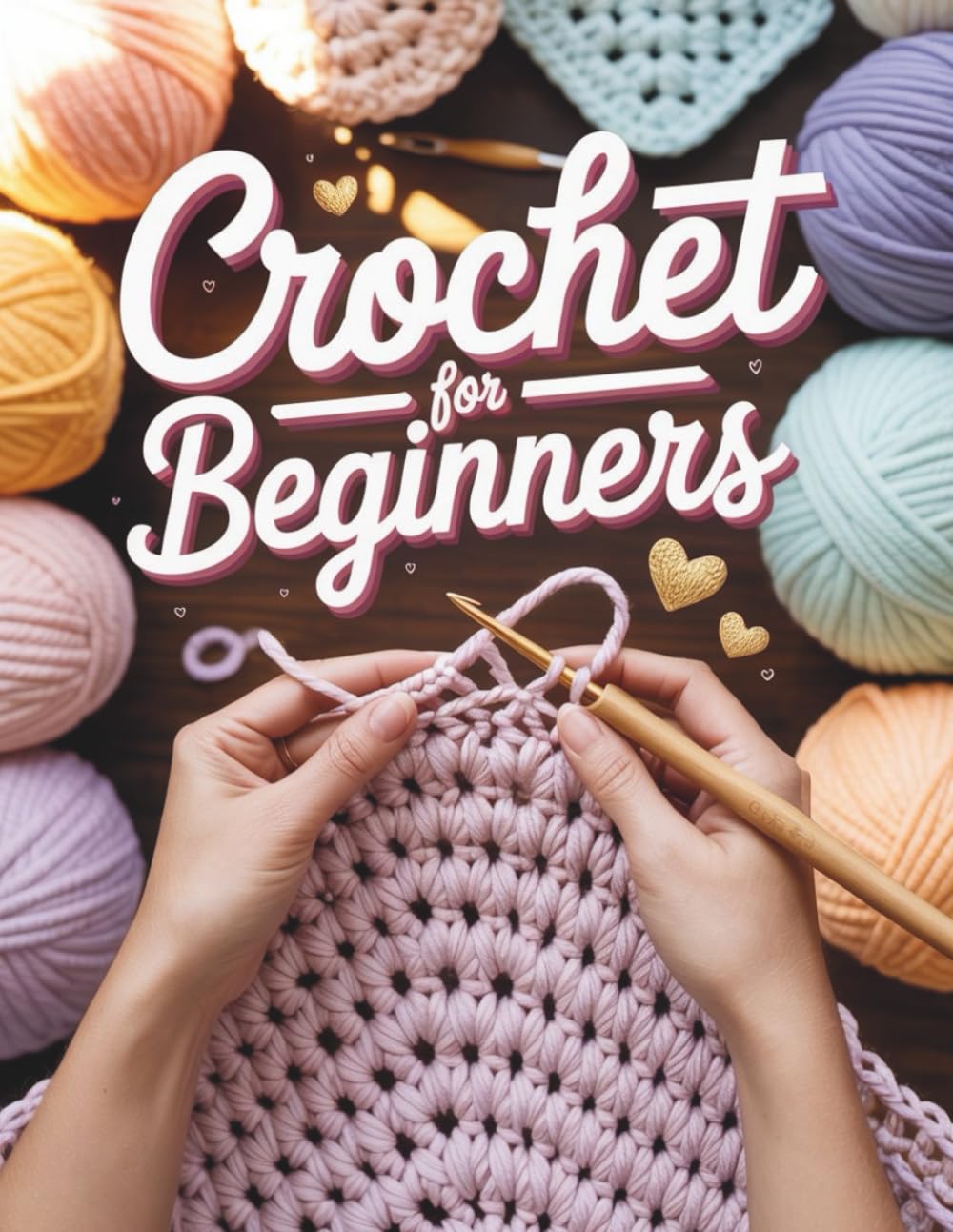 Crochet For Beginners: Ein umfassender visueller Leitfaden zum Erlernen von Sticktechniken, Lesen von Stickmustern und Anfertigen Ihrer ersten 4 Erbstückprojekte mit Zuversicht