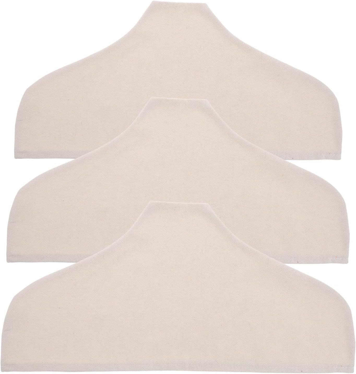 3 Pcs Garment Dust Covers Beige for Clothes Cotton Linen