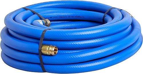 Underhill UltraMax - Manguera de agua comercial para jardín, 50 pies, ligera, flexible, antitorceduras, para todo tipo de clima, 1200 psi, H75-050B,