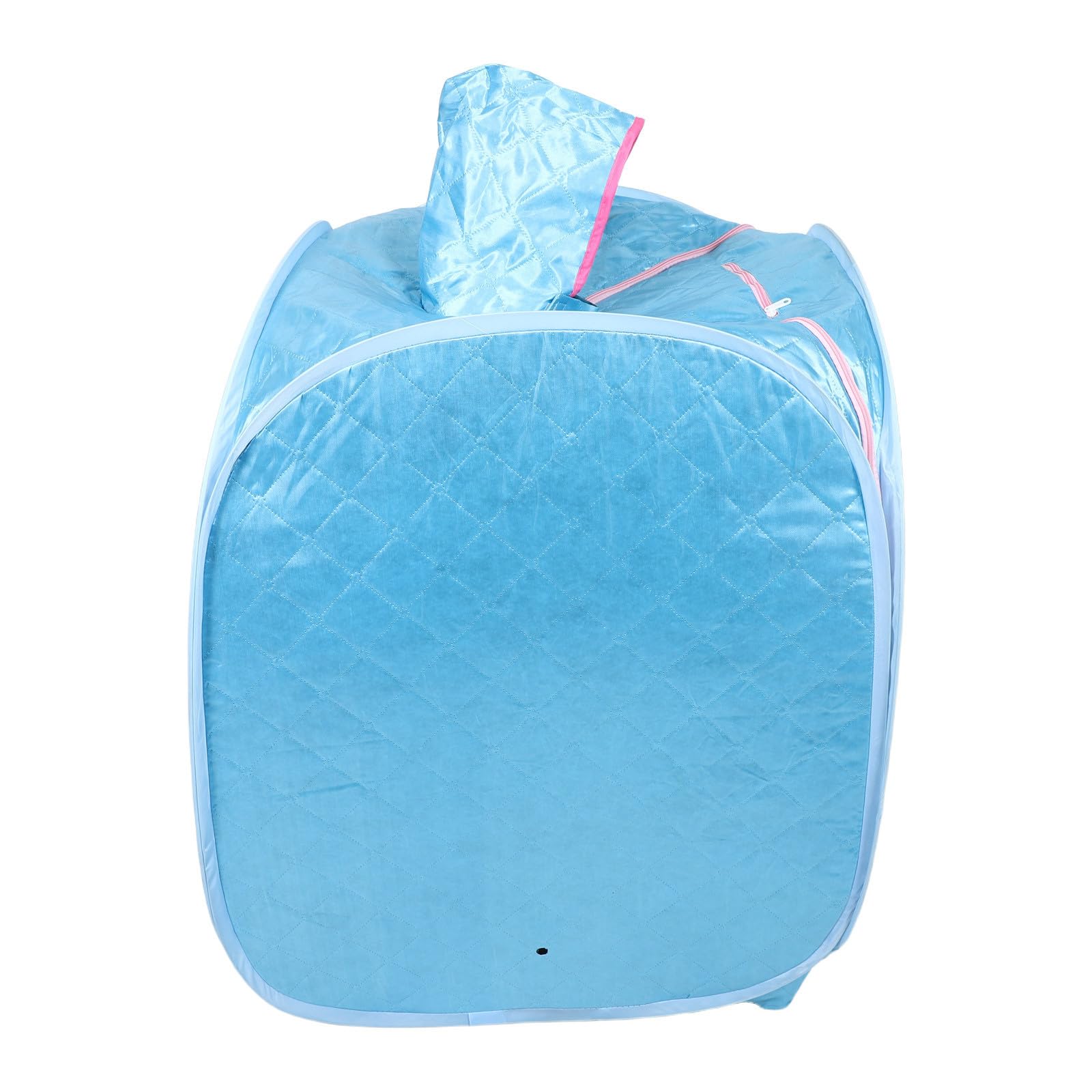 VILLCASE Sauna Vapeur Personnel à Domicile, Tente Sauna Pliable Bleue, 1 Personne, Tissu Imperméable et Satin, Format Boîte, pour Maison et Petits Appartements