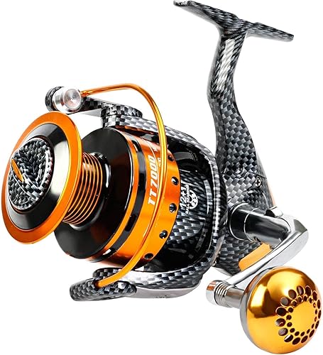 Miniatura 9 de Fishing Reels- 12+1 BB, Light and Smooth Spinning Reels, Powerful Carbon Fiber Drag, Saltwater and Freshwater Fishing