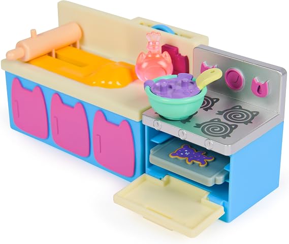 DREAMWORKS GABBY'S DOLLHOUSE Fairylandia, Cakey Cat's Fairy Kitchen Playset