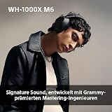 Sony WH-1000XM6 Casque sans-Fil Bluetooth à réduction de Bruit Noir, Son Hi-Res Unique, Confortable, Conception Pliable, Etui résistant, 30h Autonomie, iOS & Android - Noir - 5