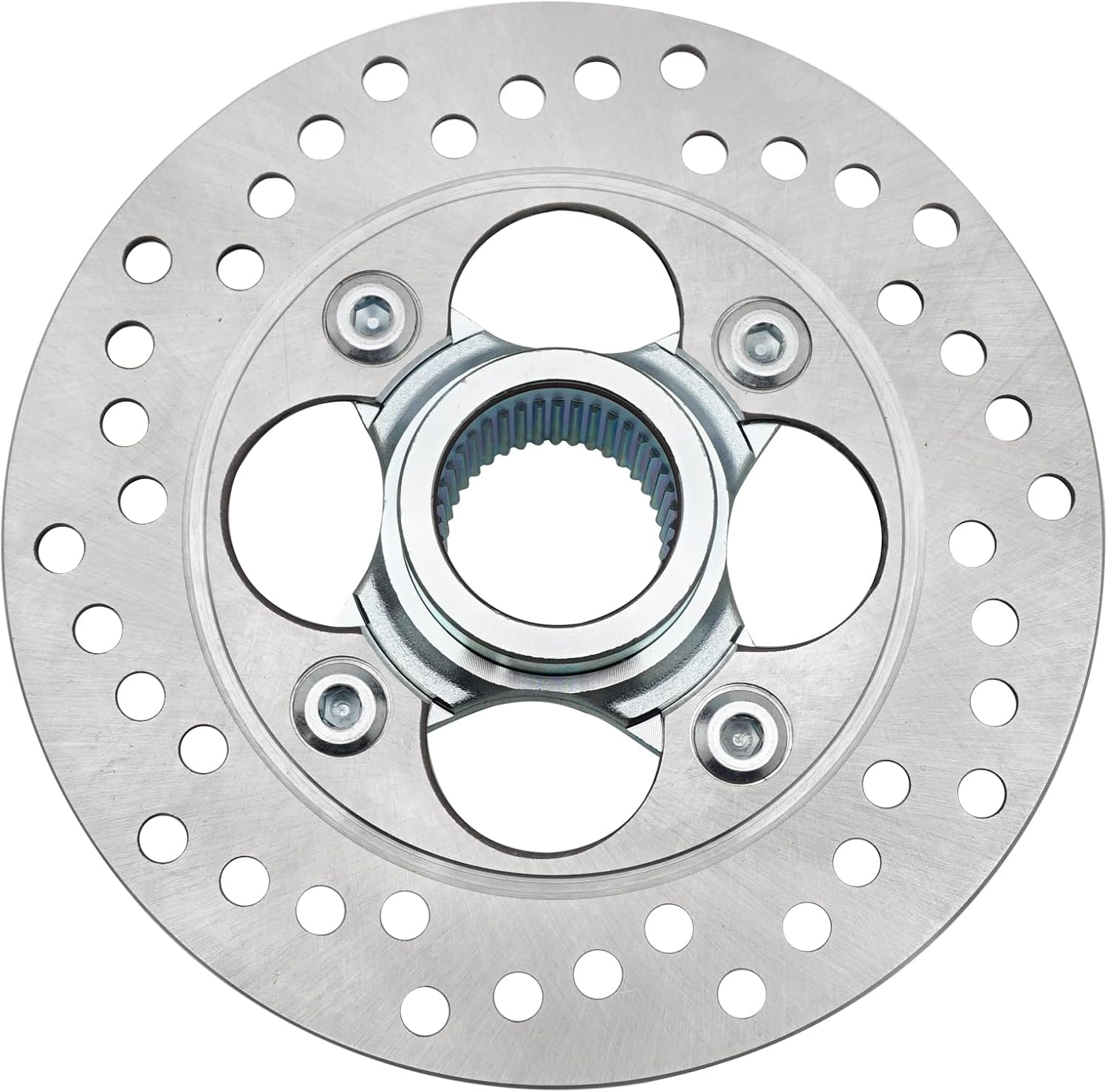 Rear Brake Rotor Disc & Hub for Honda TRX250R 1986 1987 1988 1989, OEM# 43126-HB9-770 43126-HB9-000 43122-HB9-000