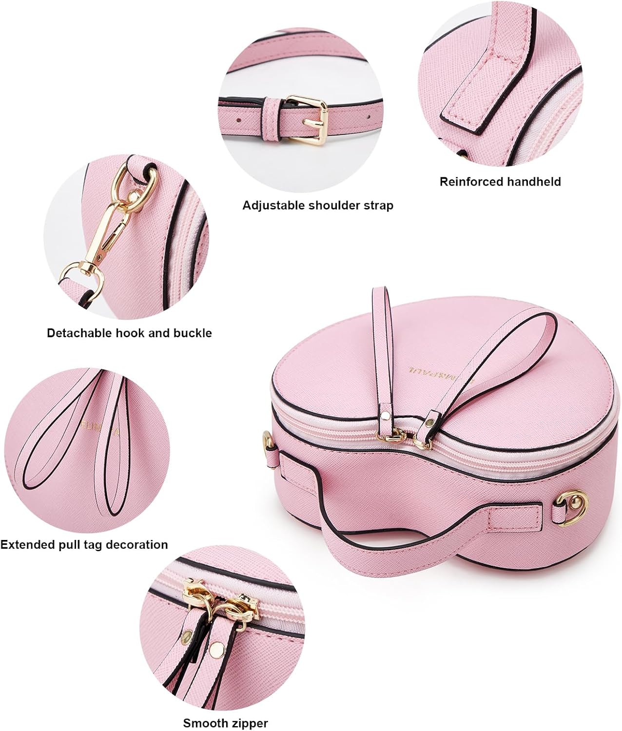 Crossbody Purse for Women Small Crossbody Bags Trendy Vegan Leather with Adjustable Shoulder Straps Gift for Mother Wife Mom - Image 2