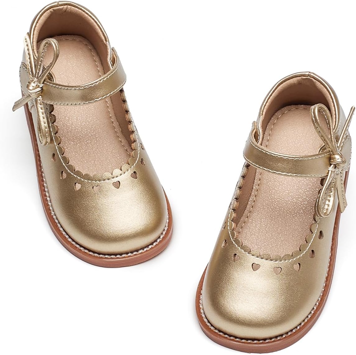 Flaryzone Toddler Little Girl Mary Jane School Uniform Oxfords Flat Dress Shoes