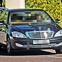 Vista 5 de Xotic Tech - Adaptador de orificio de remolque estilo JDM negro con correa de remolque compatible con Mercedes C S ML CLA GLA Class