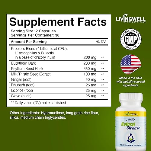 Miniatura 7 de Limpiador natural de desintoxicación diaria – Limpiador de colon para lavado de peso, suplementos de movimiento intestinal para hinchazón estomacal,