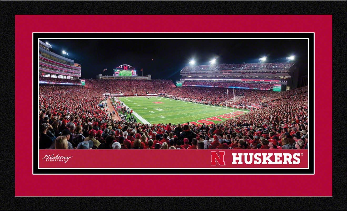 Blakeway Worldwide Panoramas, Inc. Nebraska Football - Framed Panoramic Picture