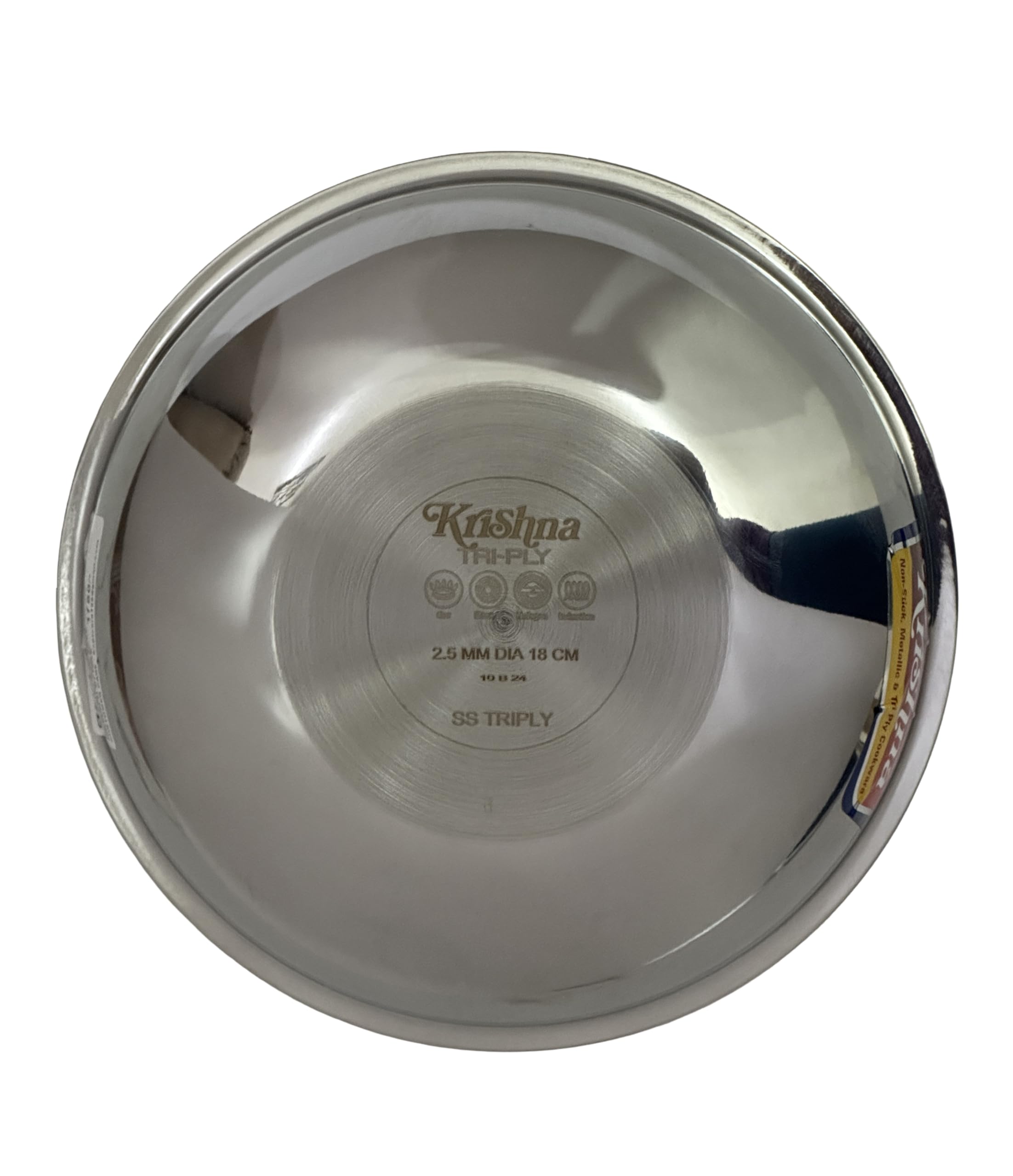 Triply Stainless Steel Tasla - 1.1L Kadai -2