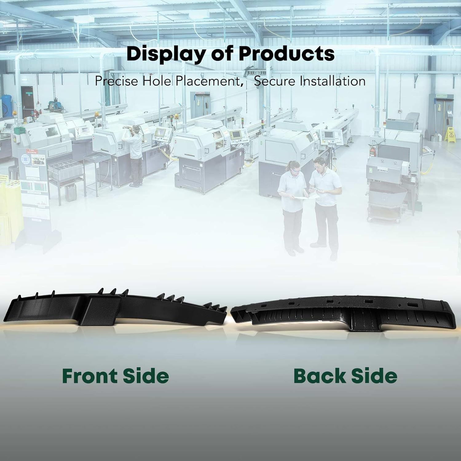 YHTAUTO Front Right Passenger Upper Side Bumper Bracket Compatible with Kia Forte 2017-2018, Forte5 2017-2018 Hatchback, Polypropylene and Glass fiber