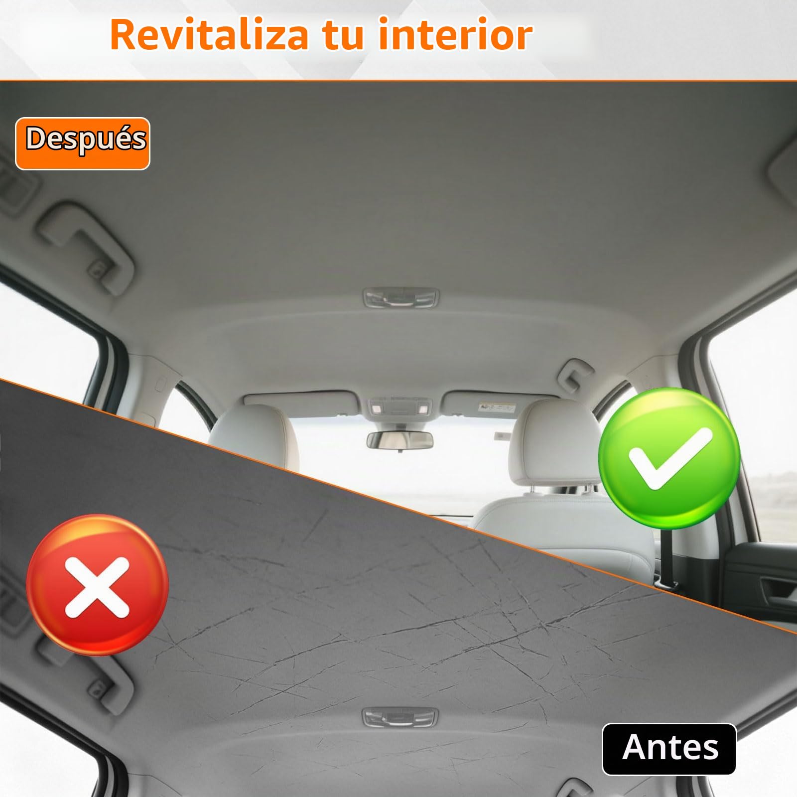 Tela de ante para techo de coche, tela de ante con respaldo de espuma de 3 mm, tipo malla de punto plano, material de repuesto interior para reparación de techo de coche/camión/SUV/RV, material de