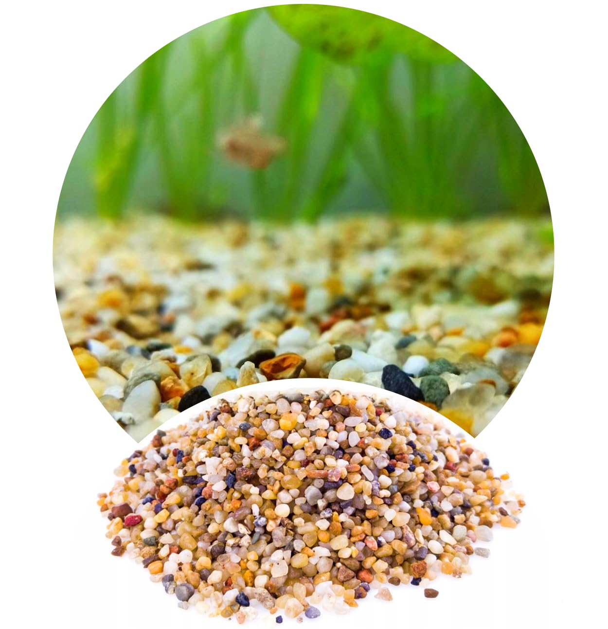 Aquarium Gravel Fish Tank Stones Natural Substrate Perfect for Plant Growth (5kg, Black) — view 13