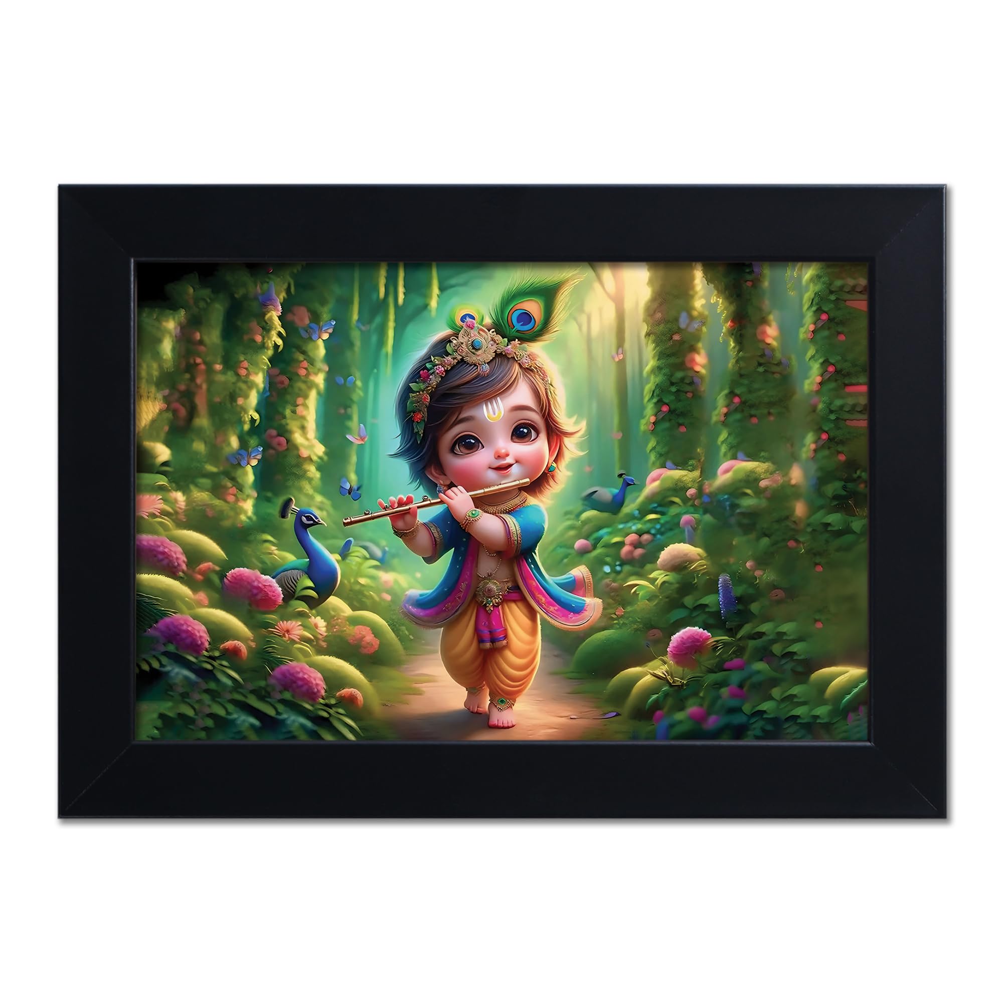 Baby Krishna Photo Frame - Kanha Ji Gift -31
