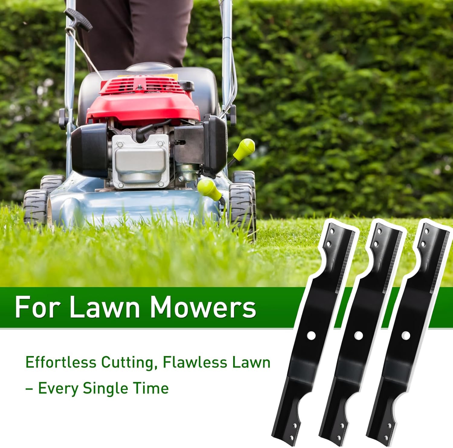 3971900 Lawn Mower Blades Compatible with A riens Grave ly 50" Decks Zoom Zero Turn Mowers,fits 03746500, 03971900, 3746500, 13177, 3 Pack