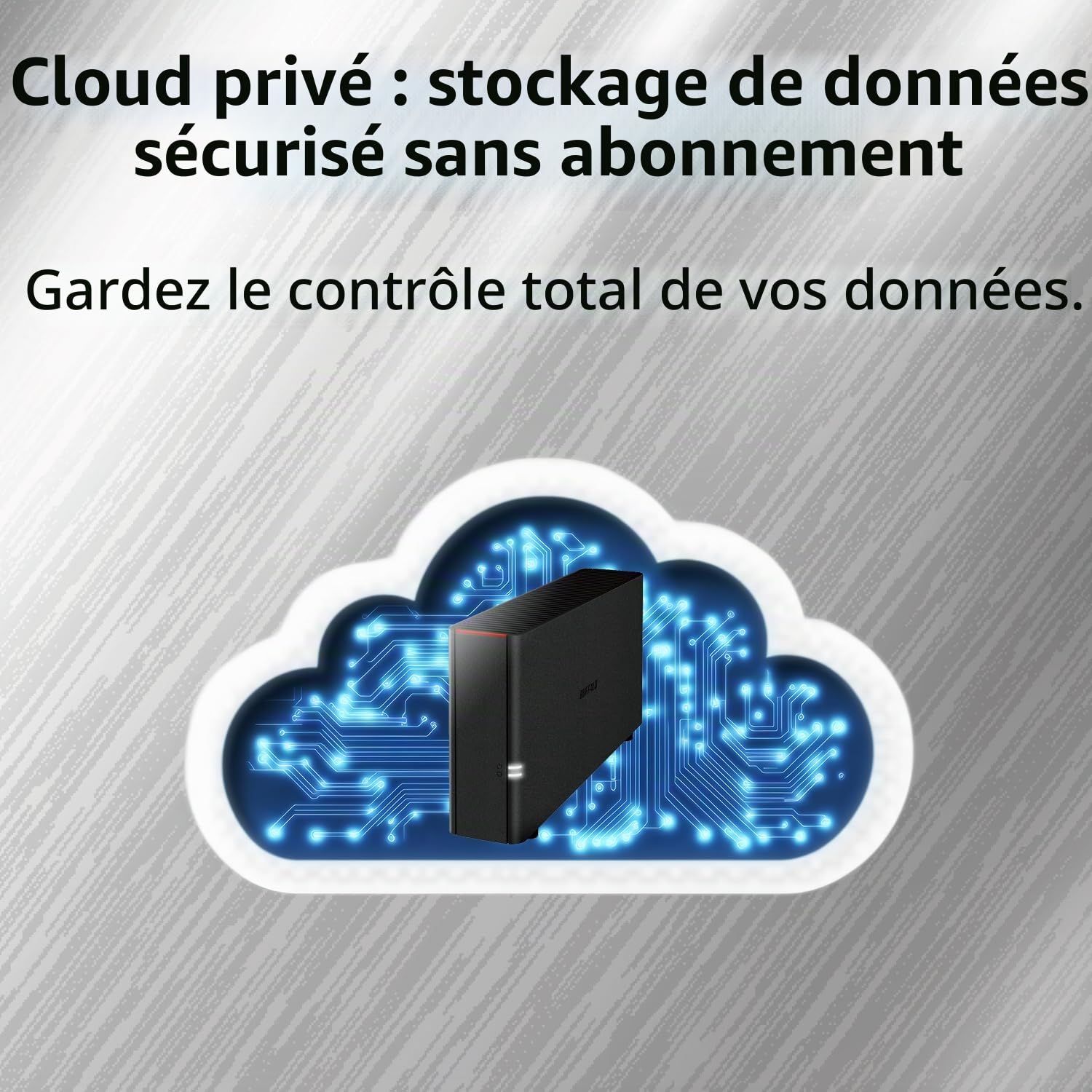 Buffalo LinkStation 210 Stockage réseau NAS à 1 Baie 4 to avec disques durs Inclus Stockage NAS Qui Fonctionne comme Un Cloud Domestique ou Un périphérique de Stockage réseau pour la Maison