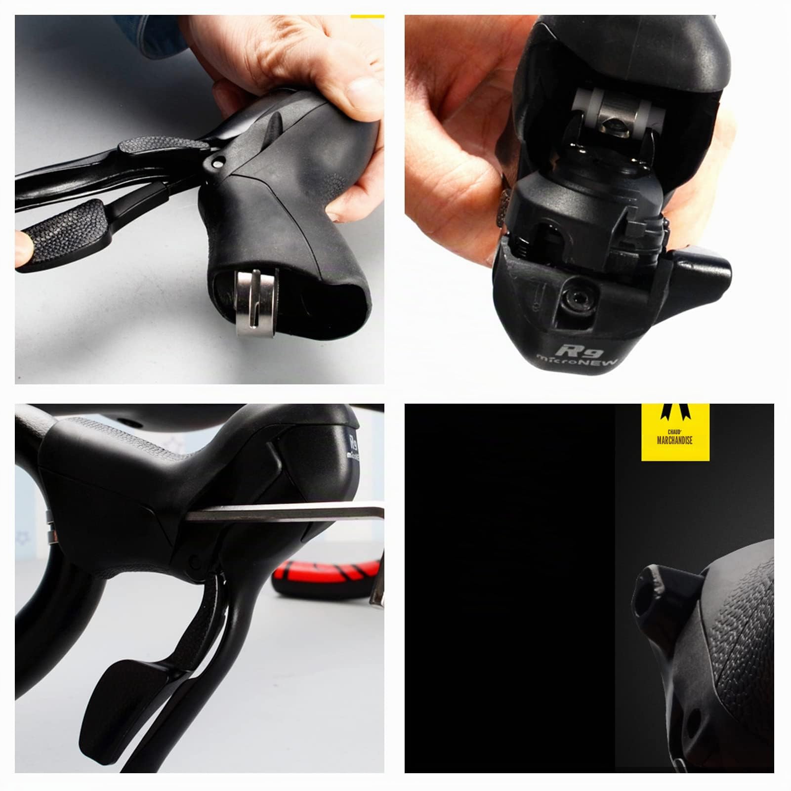 NEZE Leviers de frein pour vélo - Antirouille - Pour guidon de vélo de route