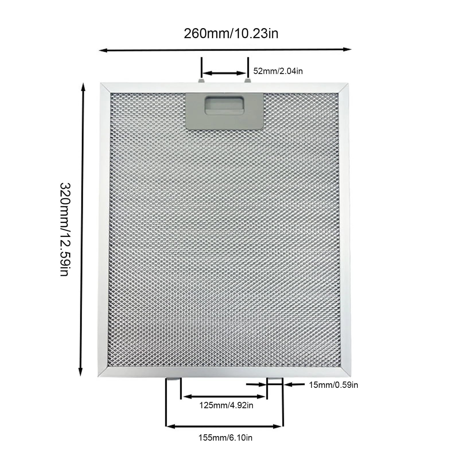 Filtro De Malla De Aluminio For Campanas De Cocina, Filtro De Aceite, Grasa