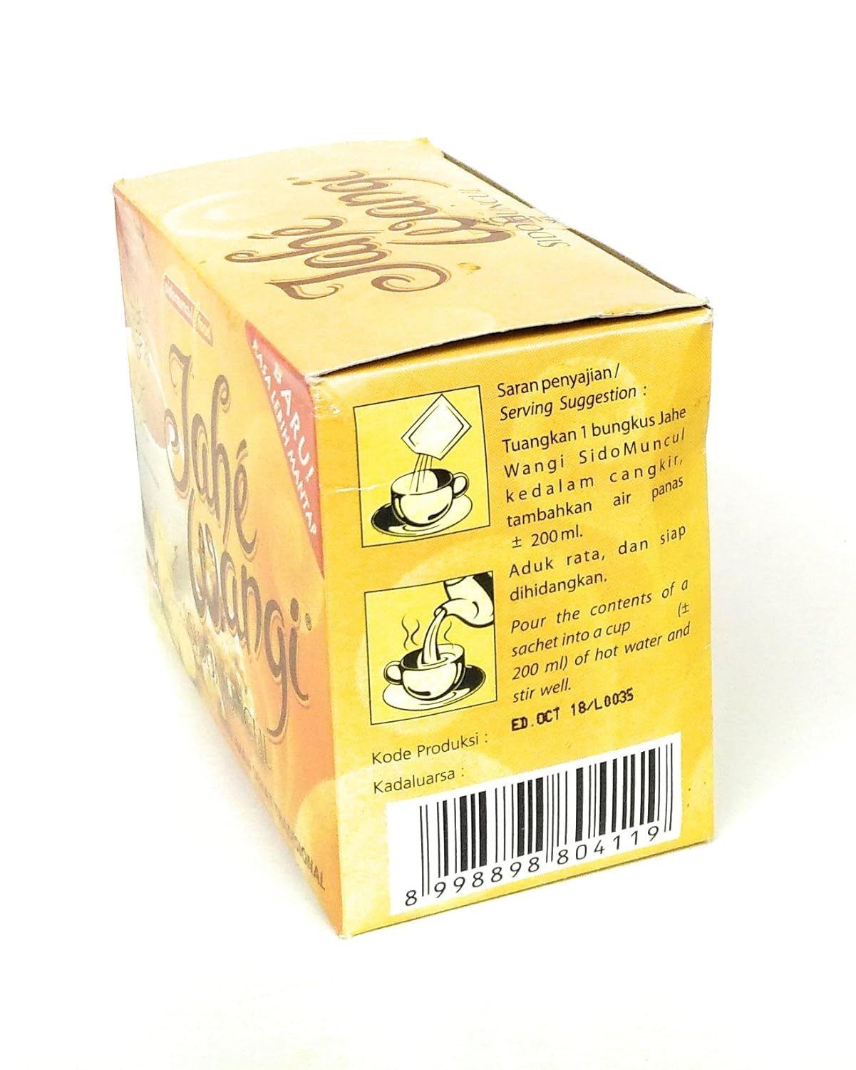 Sido Muncul Jahe Wangi - Ginger Drink 5-ct, 125 Gram (Pack of 3)