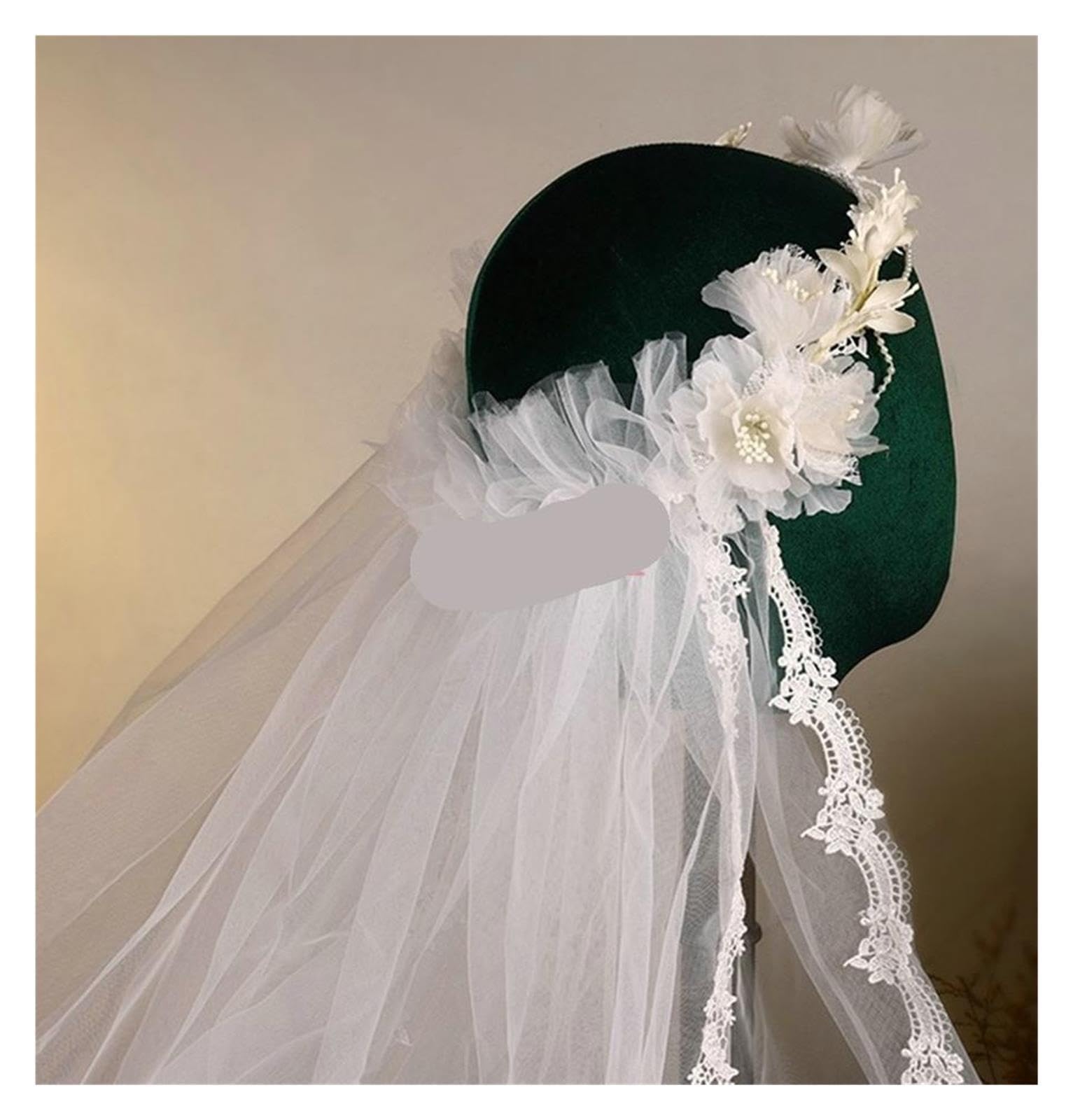 Fiore della fascia for capelli in seta con bordo in pizzo Repubblica sposa