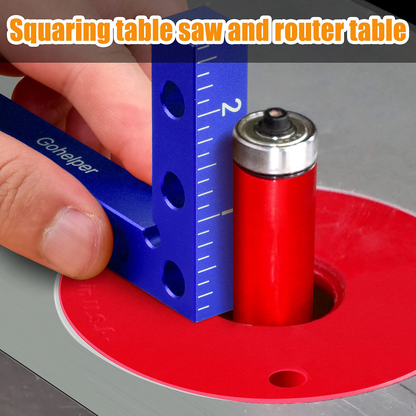 AnNafi 1.5" Centering Square Finder - Center Finder Tool For Round & Square Stock, CTR1 Model - View #5