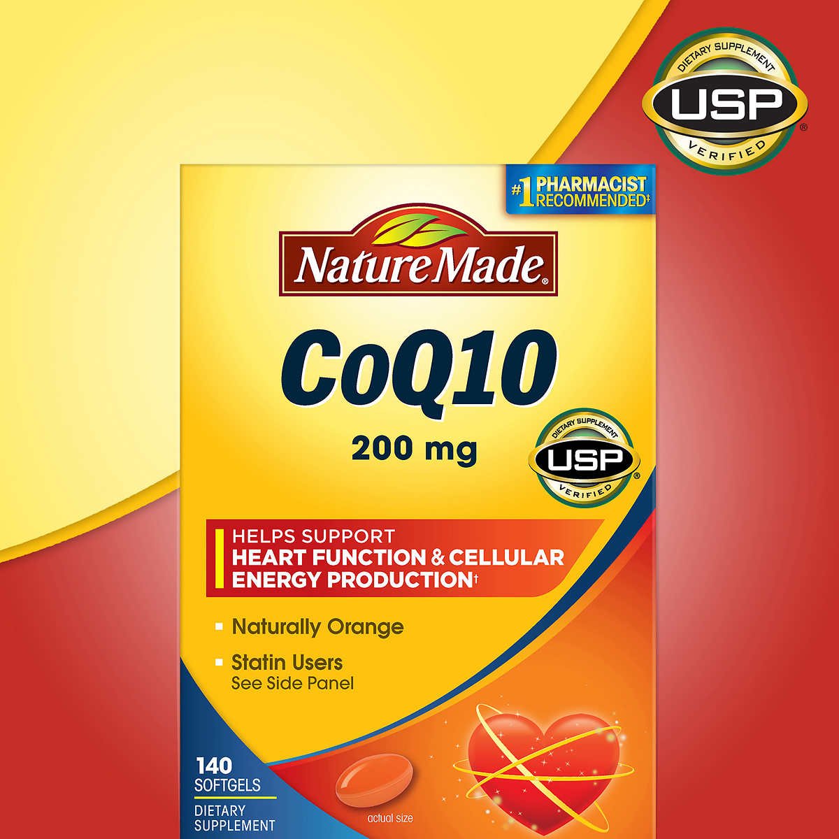 CoQ10 200 mg Softgels (140 Count)