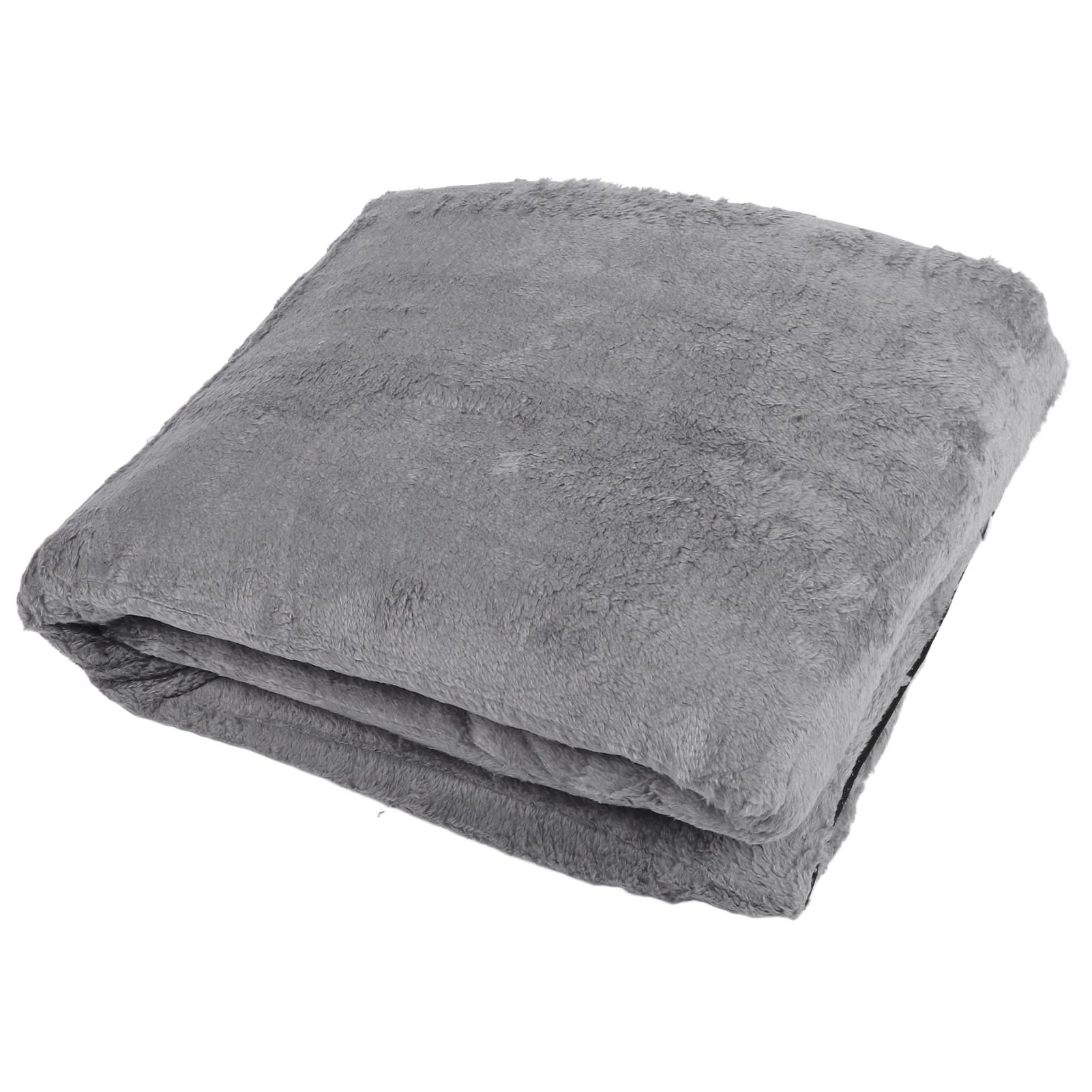 Jenngaoo Selbstheizende Wärmedecke für Hunde Katzen, Weiche Hautfreundliche Tierheizmatte, Tragbare Waschbare Wärmematte für Innen und Außen (Silver Gray XL)
