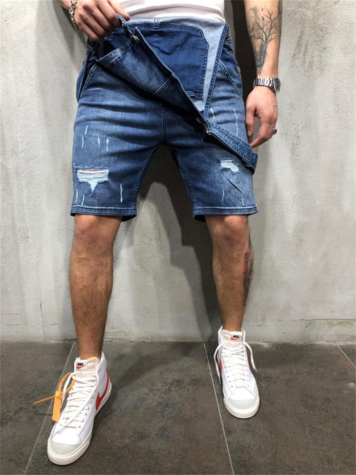 Hommes Jean Shorts Denim Salopette Stretch Casual Shorts Denim Global Mens Short Denim Combinaisons