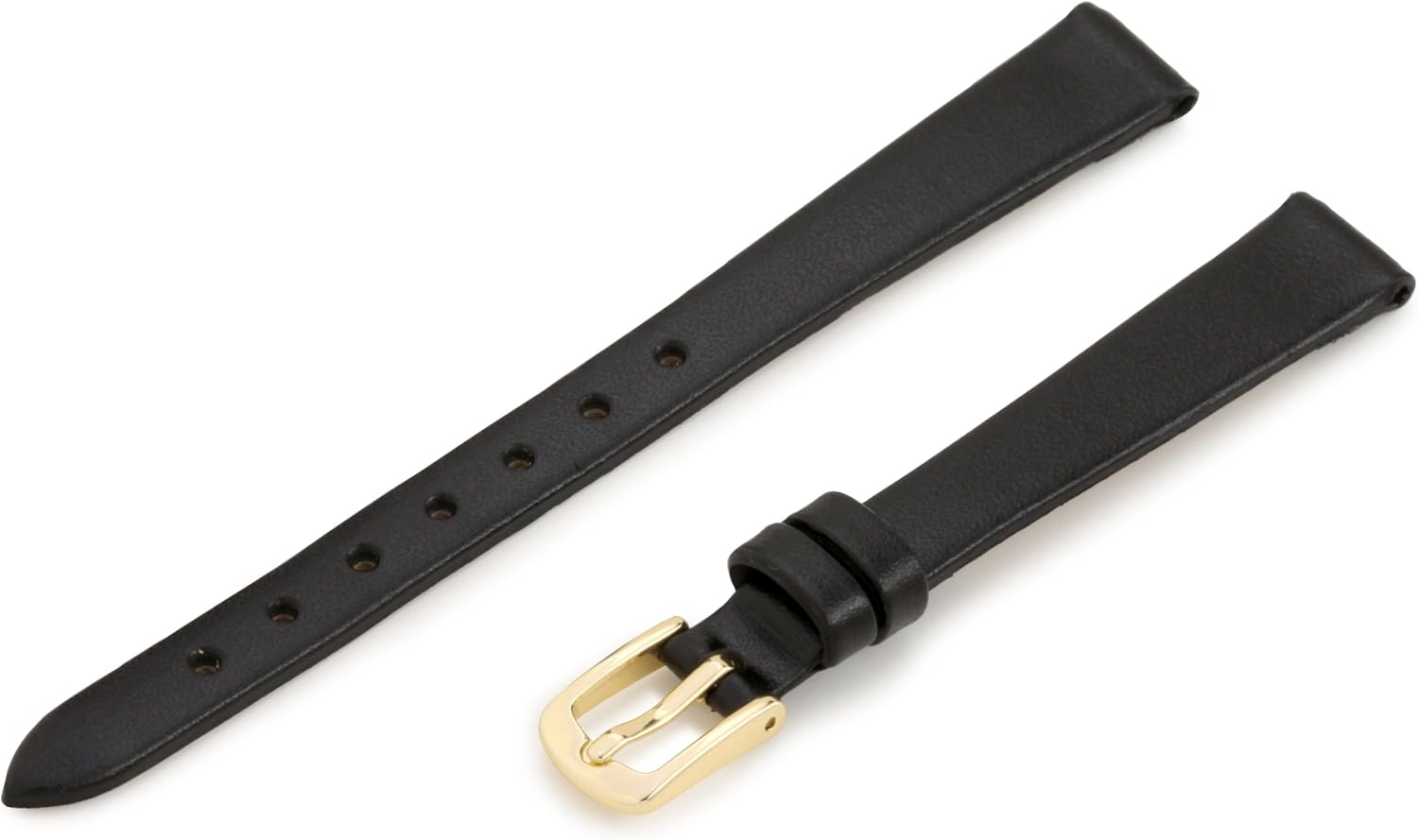 Hadley-Roma Women's 11mm Leather Watch Strap, Color:Black (Model: LSL702RA 110)