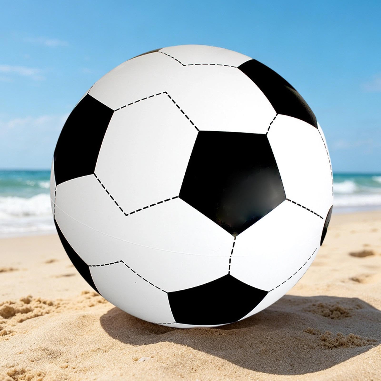 Pallone da Calcio Gonfiabile Gigante 80 cm Giochi Da Giardino All'Aperto | Pallone da Spiaggia Gonfiabile per adolescenti adulti genitori cortile picnic hotel bordo piscina giardino cortile riunio