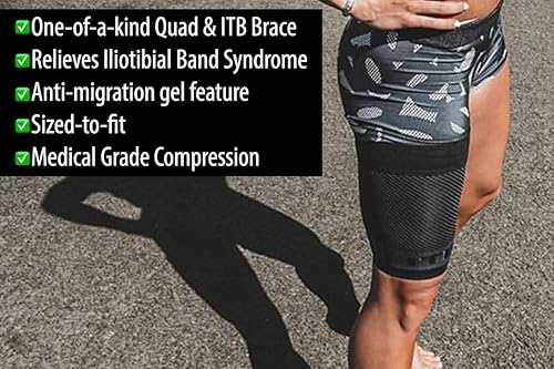 Miniatura 6 de OrthoSleeve Banda iliotibial para el dolor de muslo, debilidad de isquiotibial y síndrome de ITB