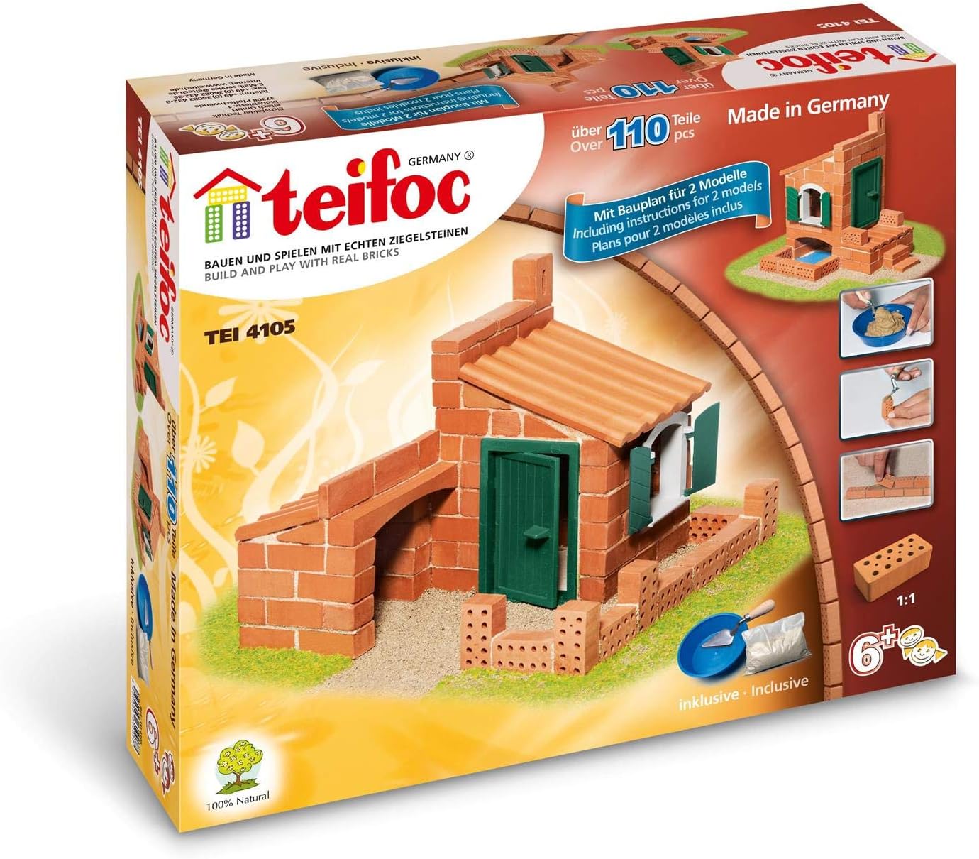 Teifoc 4105 - Two Houses - Build with real Bricks & Cement