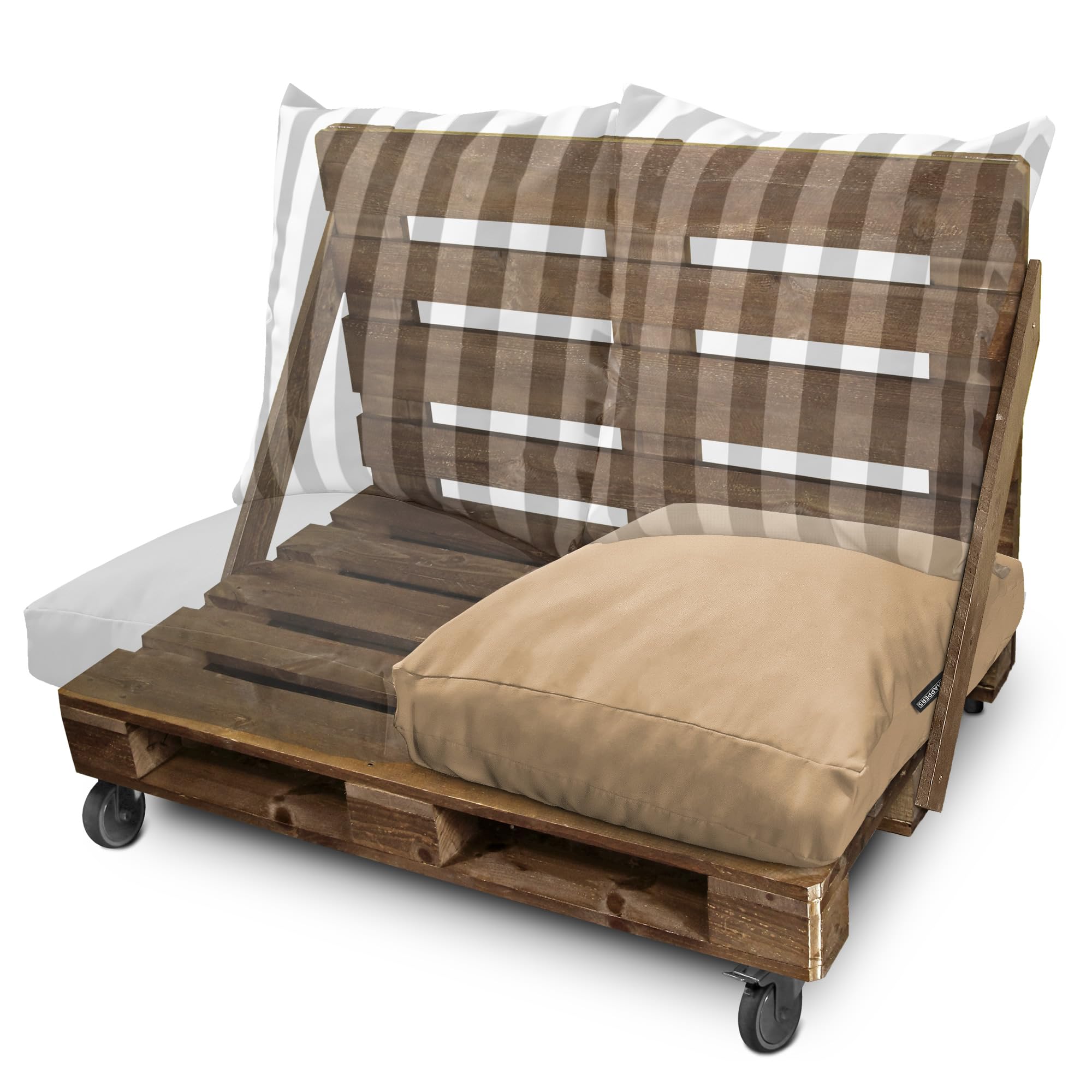 Cojín Banco DanChen Alfombrilla Gruesa Para Banco De 2 Plazas De 3 Plazas, Cojín Cómodo Para Muebles De Jardín, Cojín De Asiento Antideslizante, Alfombrilla De Tatami, Colchón De Viaje Al Aire Libre