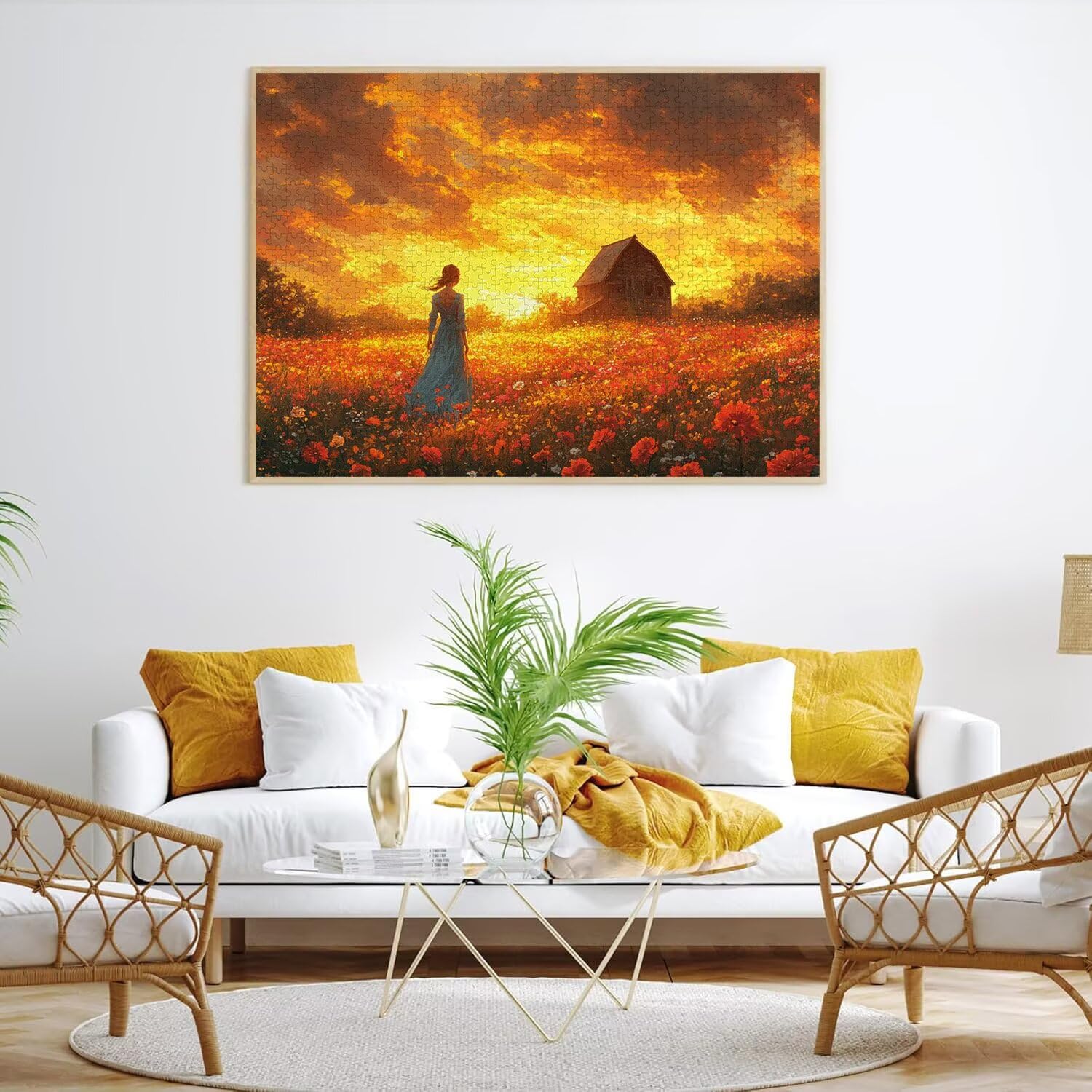 Puzzle 4000 Pieces Coucher de Soleil Puzzle Adulte 141x87cm, Fille, n-449
