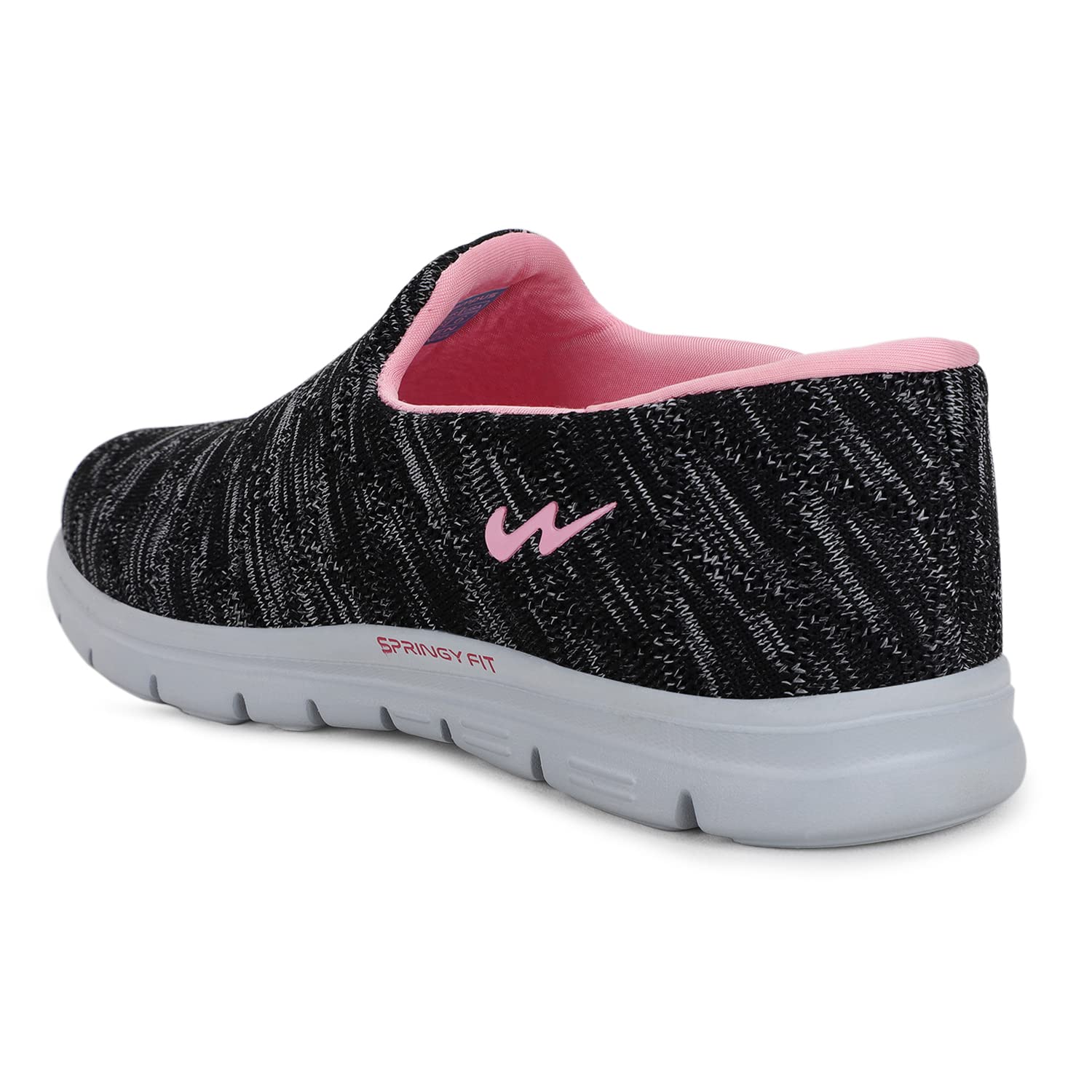 Campus Women's Fabia Walking Shoes BLK/D.Gry - 6UK/India 1