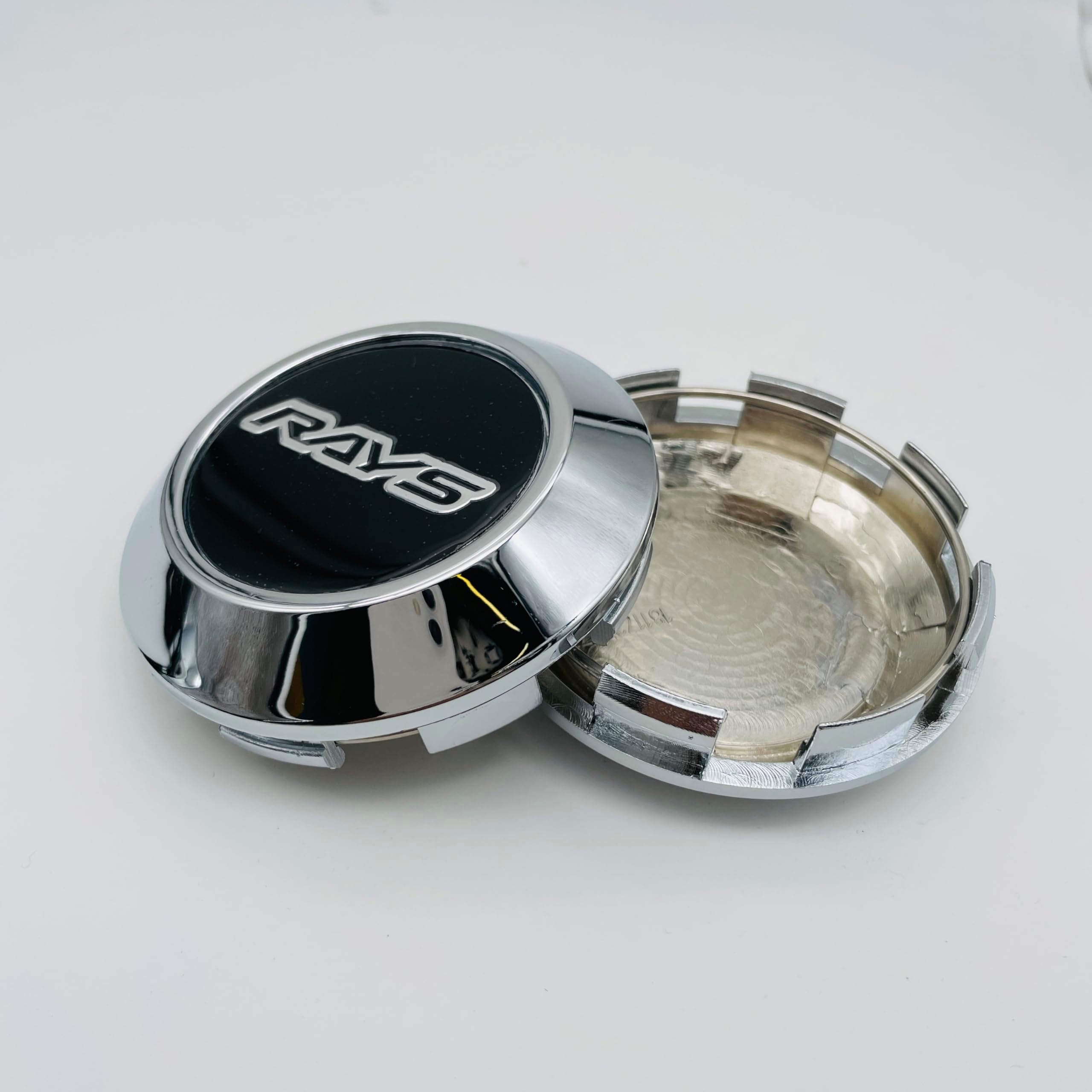 4pcs Rays Volk Racing Wheel Center Caps OD 76MM/2.99" ID 72MM/2.83" for CB 73.1MM Wheels (Color-F)