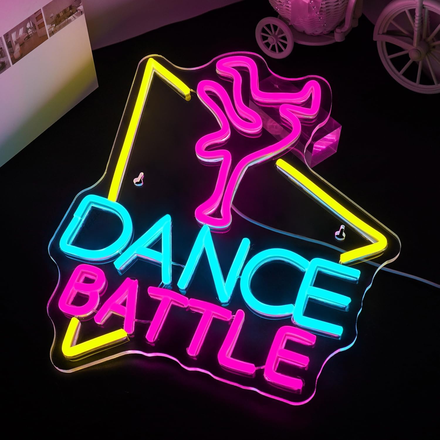 Insegna Al Neon Con Scritta 'Ballerina Dance' - Lampada LED Decorativa Per Casa, Feste, Camera