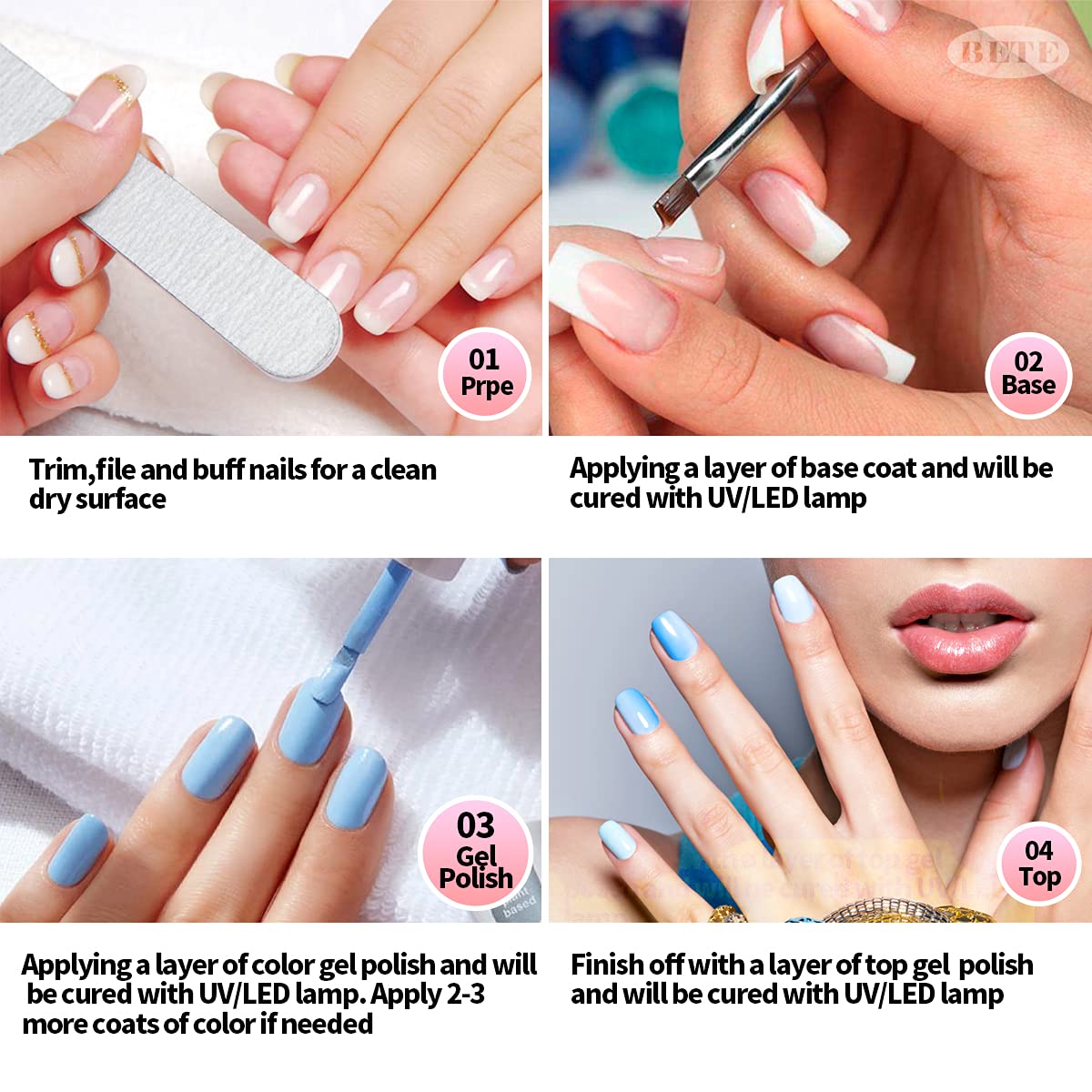 Amazon.com: Led Nail Lamp, BETE 80W UV Led Nail Lamp, Led Nail Dryer for Nail  Polish Curing Lamp, UV Light for Nails with Infrared Sensor/LCD Display,  Professional UV Nail Lamp with 36PCS