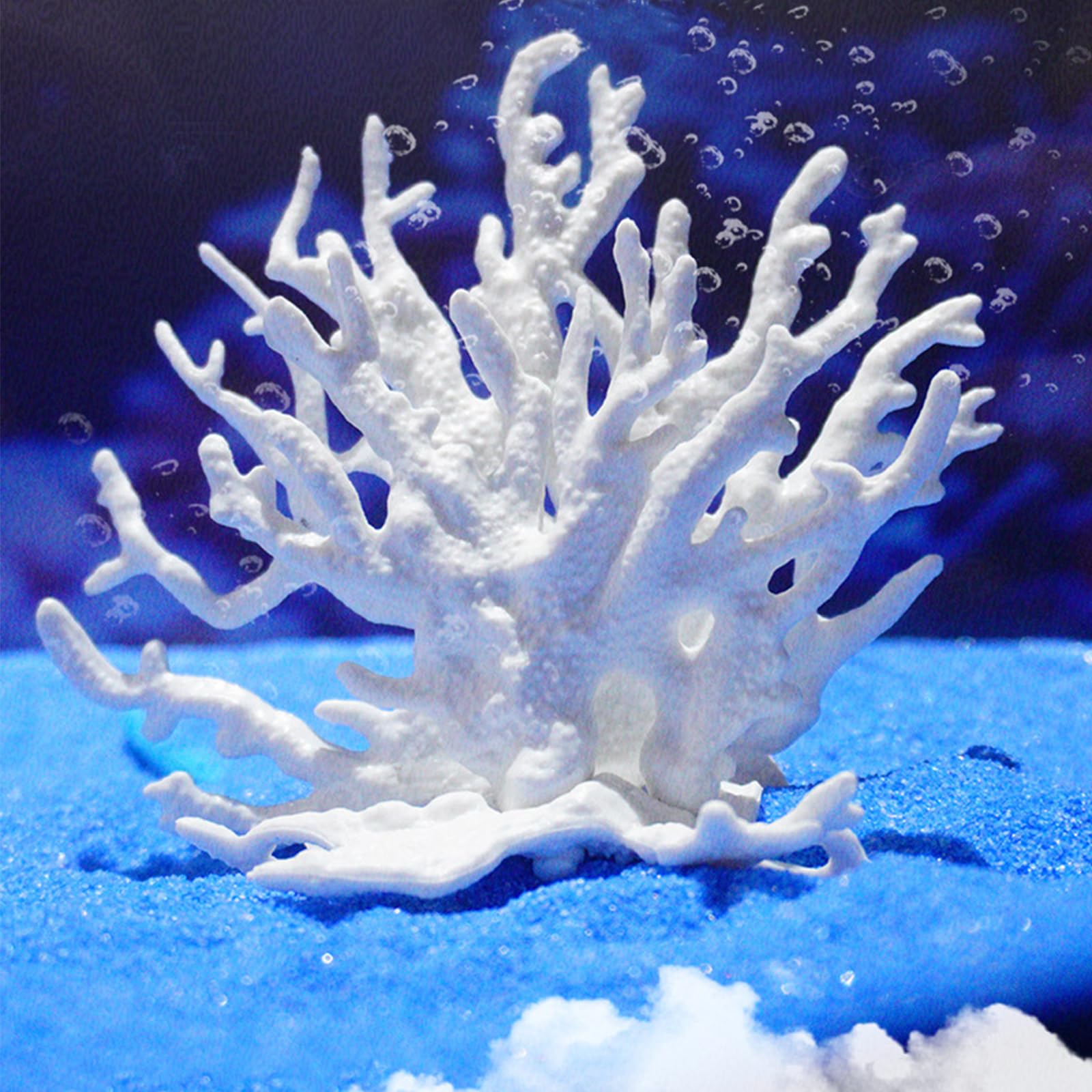 2 Pièces Simulation Corail Decoration Aquarium Poissons, Cachette Artificielle Plante Aquarium pour Animaux de Compagnie Jouer et se Reposer pour des Terrariums Marins d'eau Douce