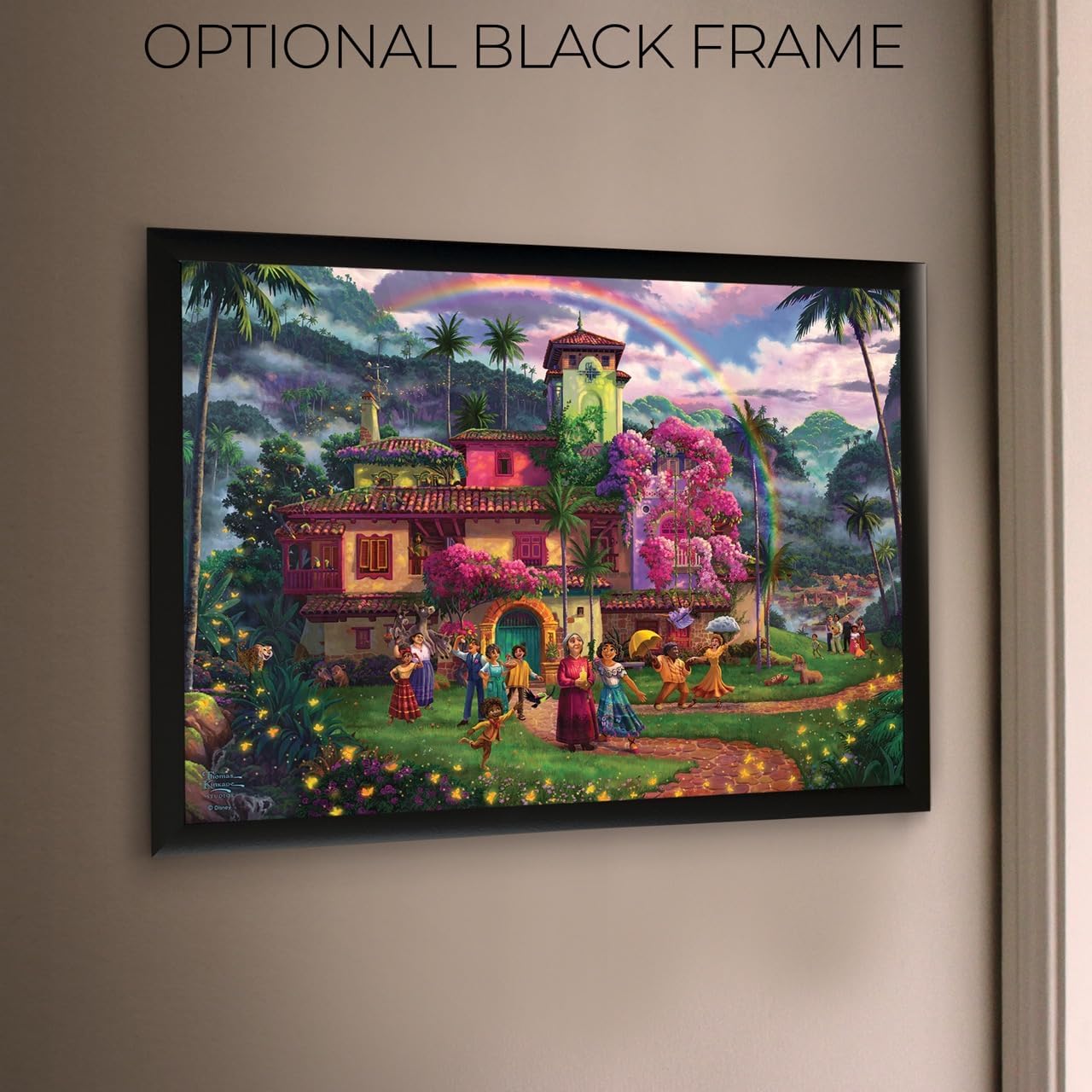 MIGHTYPRINT Thomas Kinkade Studios – Disney – Encanto – The Miracle of Family – 24" x 17" Wall Art – Officially Licensed Collectible – Ideal for Gifting and Collecting MP24171047