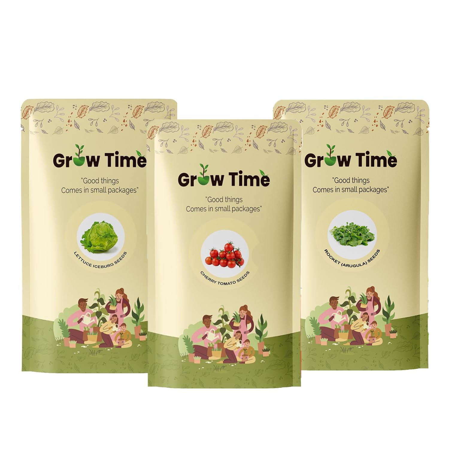 Growtime Salad Vegetable Seeds Combo of Lettuce Iceberg, Cherry Tomato & Arugula (Pack of 3) (B0CLMBVSGZ) Amazon Price History, Amazon Price Tracker