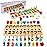 CozyBomB Montessori Educational Wooden Toys for Kids Toddler Number Puzzles Sorter Counting Shape Stacker Stacking Game Preschool Math Blocks Toys Gifts for Boy Girl Birthdays Christmas Holidays