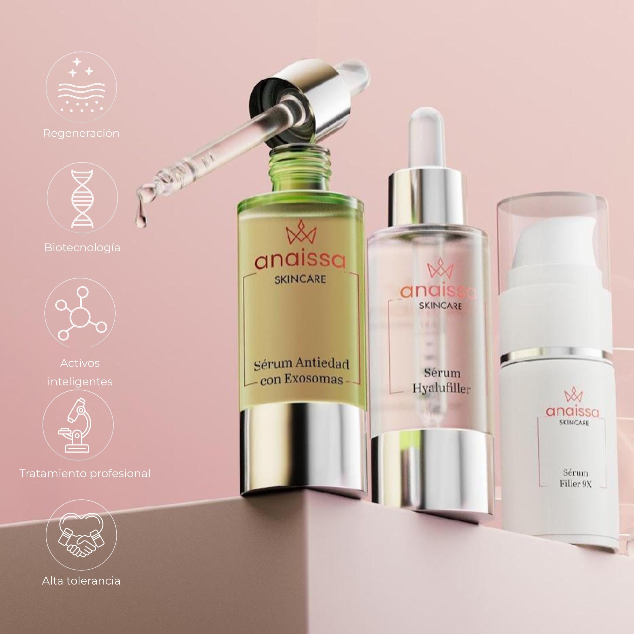 Anaissa Contorno de Ojos Rejuvenecedor Filler 9 – Gel Crema Antiedad con Ácido Hialurónico, Efecto Lifting, Reduce Bolsas, Ojeras y Arrugas – 15 ml