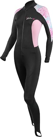 Womens 6 oz Spandex Skin Suit - Full Body Sun Protection for Diving, Surfing, Scuba Diving and Swimming
