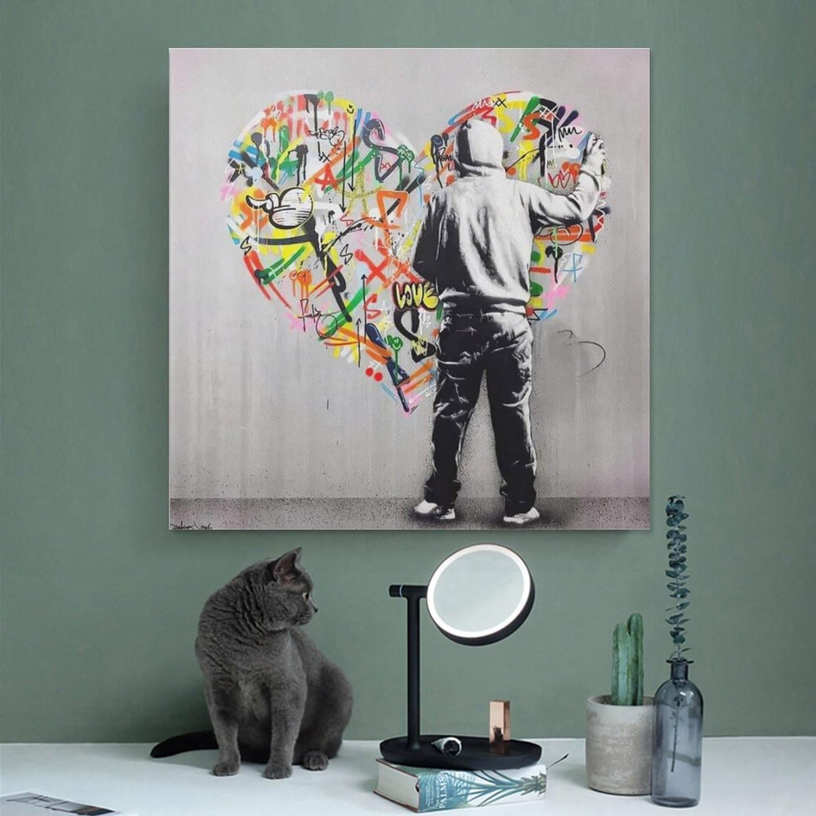 Amazon.co.jp: Banksyバンクシー偉大な画家名作《ストリート